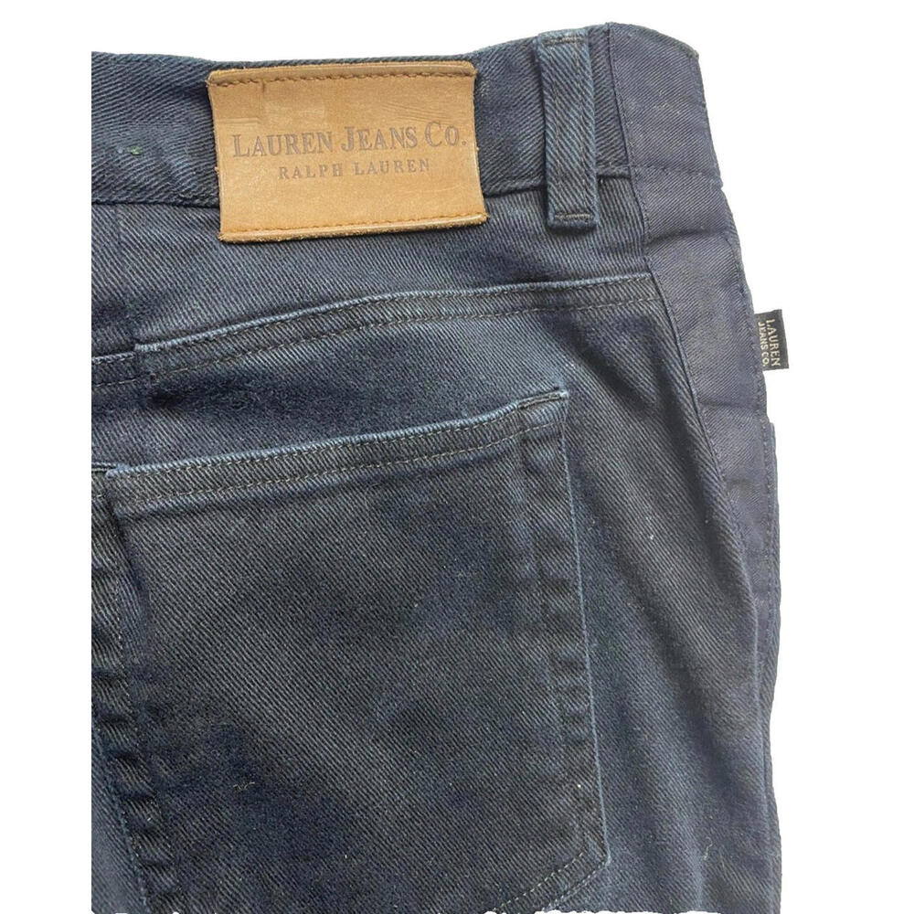 Lauren Jeans Ralph Lauren Indigo Dark Wash High Rise Straight Leg Denim 16 - Picture 5 of 5